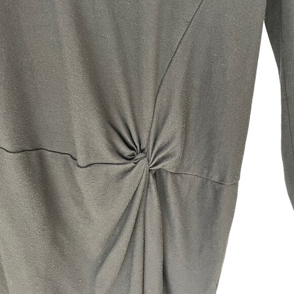 ATHLETA Sweatshirt Womens Small Black Nirvana Twist Front Long-Sleeve Crewneck - Picture 5 of 8